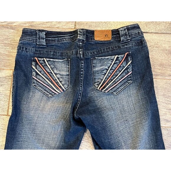 Akdmks Denim Jeans 32 Mens Straight Leg Stretch Y2K 90s Hip‎ Hop Skater Jean - Picture 1 of 10